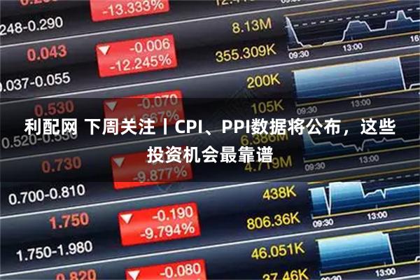 利配网 下周关注丨CPI、PPI数据将公布，这些投资机会最靠谱